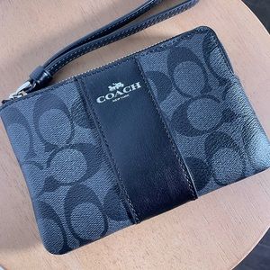 Coach signature wristlet